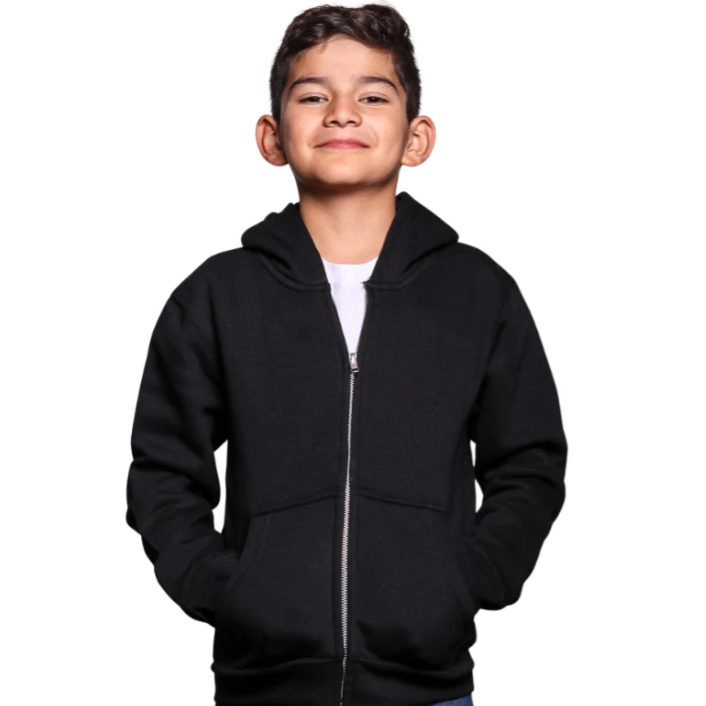 Youth Premium Zipper Fleece Hoodie
