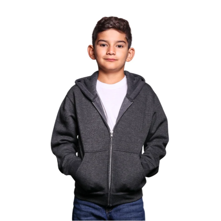 Youth Premium Zipper Fleece Hoodie