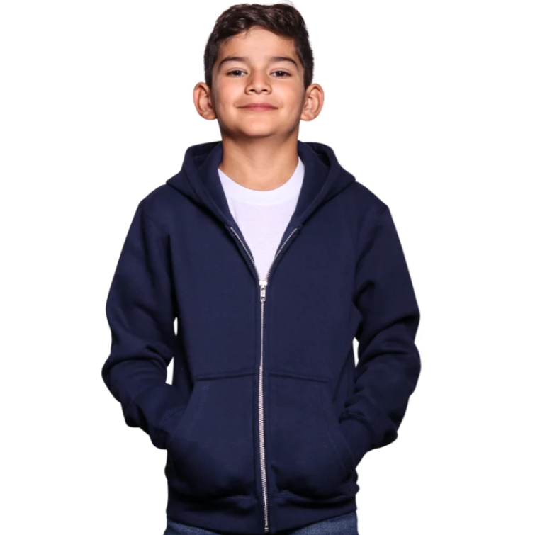 Youth Premium Zipper Fleece Hoodie