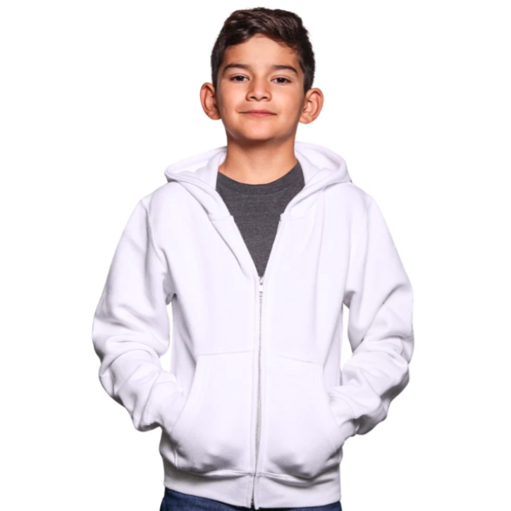 Youth Premium Zipper Fleece Hoodie