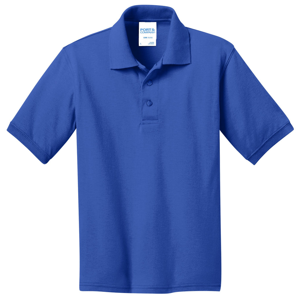 Port & Co® Youth Jersey Knit Polo